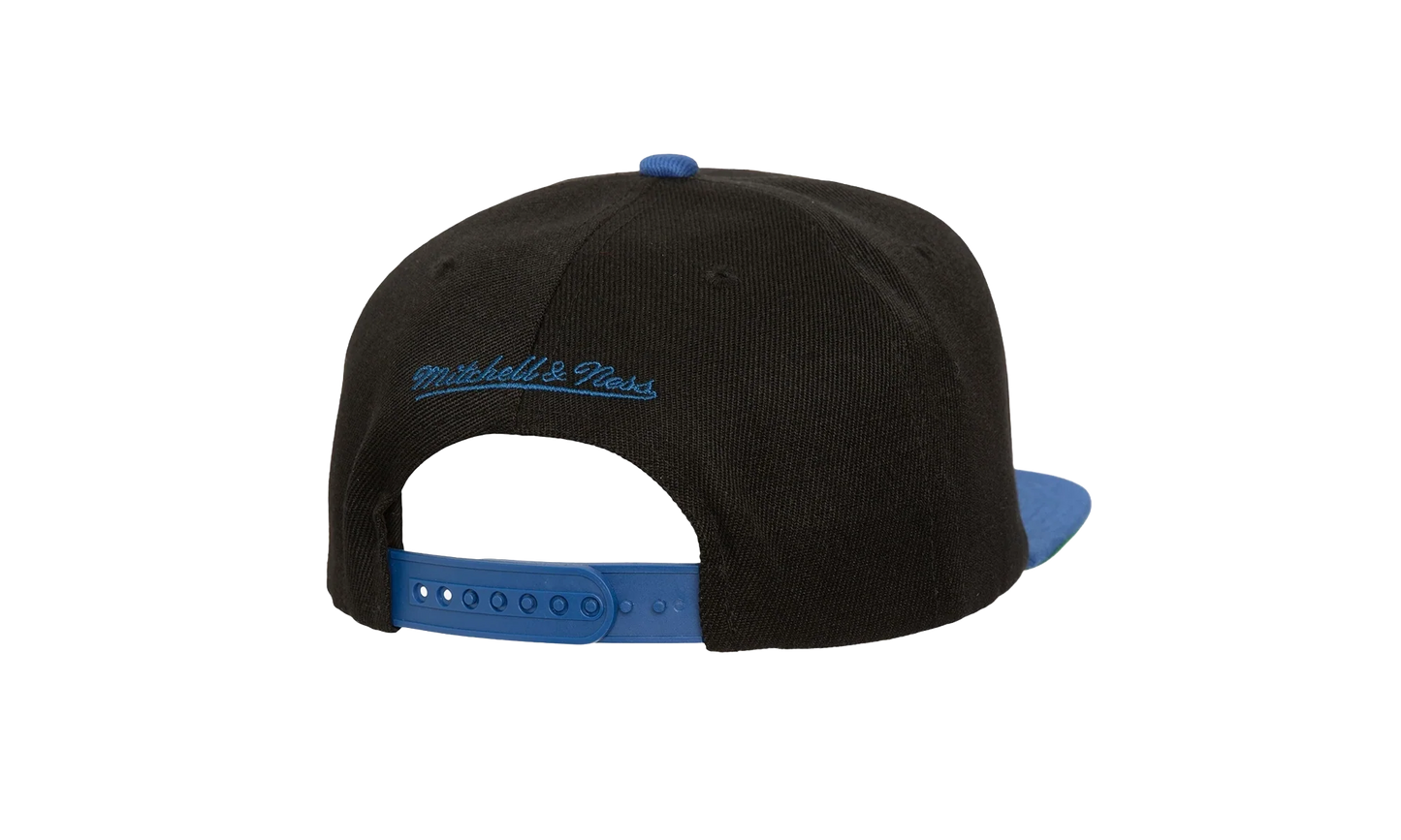 MLB Text Stack 1 Snapback Cap "Los Angeles Dodgers - Black" HS8525 LADBLCK