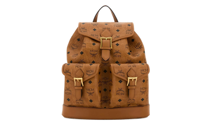 Small Aren Backpack in Visetos "Cognac" MWKFATA01CO001