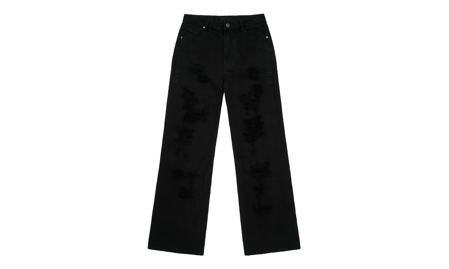 Jamie Wide Leg Flare Jeans "Black" MSPTD894 B1616BKSCR