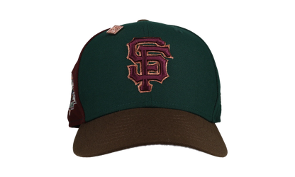 59FIFTY San Francisco Giants 1989 World Series Pinwheel Fitted Hat "Green Maroon" NE360