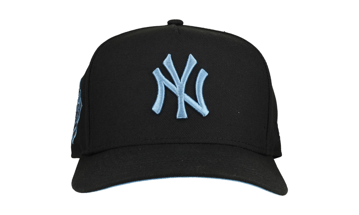 9FIFTY New York Yankees 1999 World Series A Frame Snapback Hat "Black / Ice Blue - Visor" NE258
