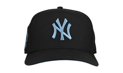 9FIFTY New York Yankees 1999 World Series A Frame Snapback Hat "Black / Ice Blue - Visor" NE258