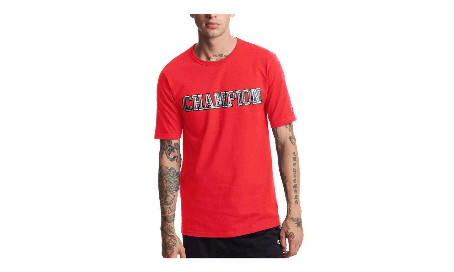 C-Life Heritage 3-D Logo T-Shirt "Red" GT19 586338 2WC