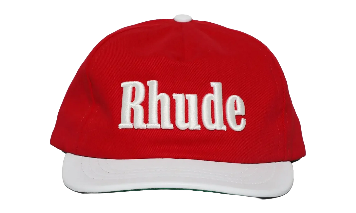 Contrast Logo Hat "Red / White" FW25HA018503041