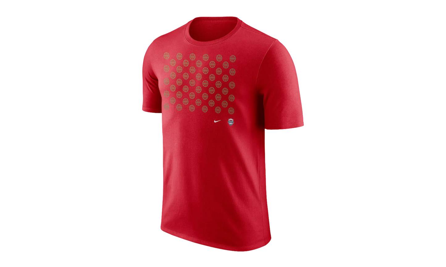 USA Olympics 24 Team Short Sleeve T-Shirt "Red" FQ3631 614