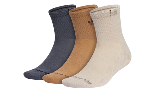TREFOIL MID CREW SOCKS "Brown / Khaki / Gray" GC3075C