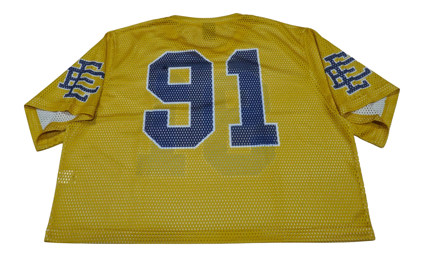 EE CROPPED JERSEY CORE MESH "Yellow/ Navy" EE745