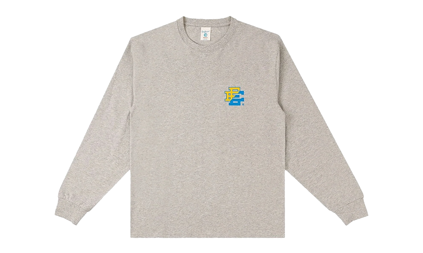 EE LONG SLEEVE T-SHIRT "SS24 - Gray/Yellow/Baby Blue" EE533