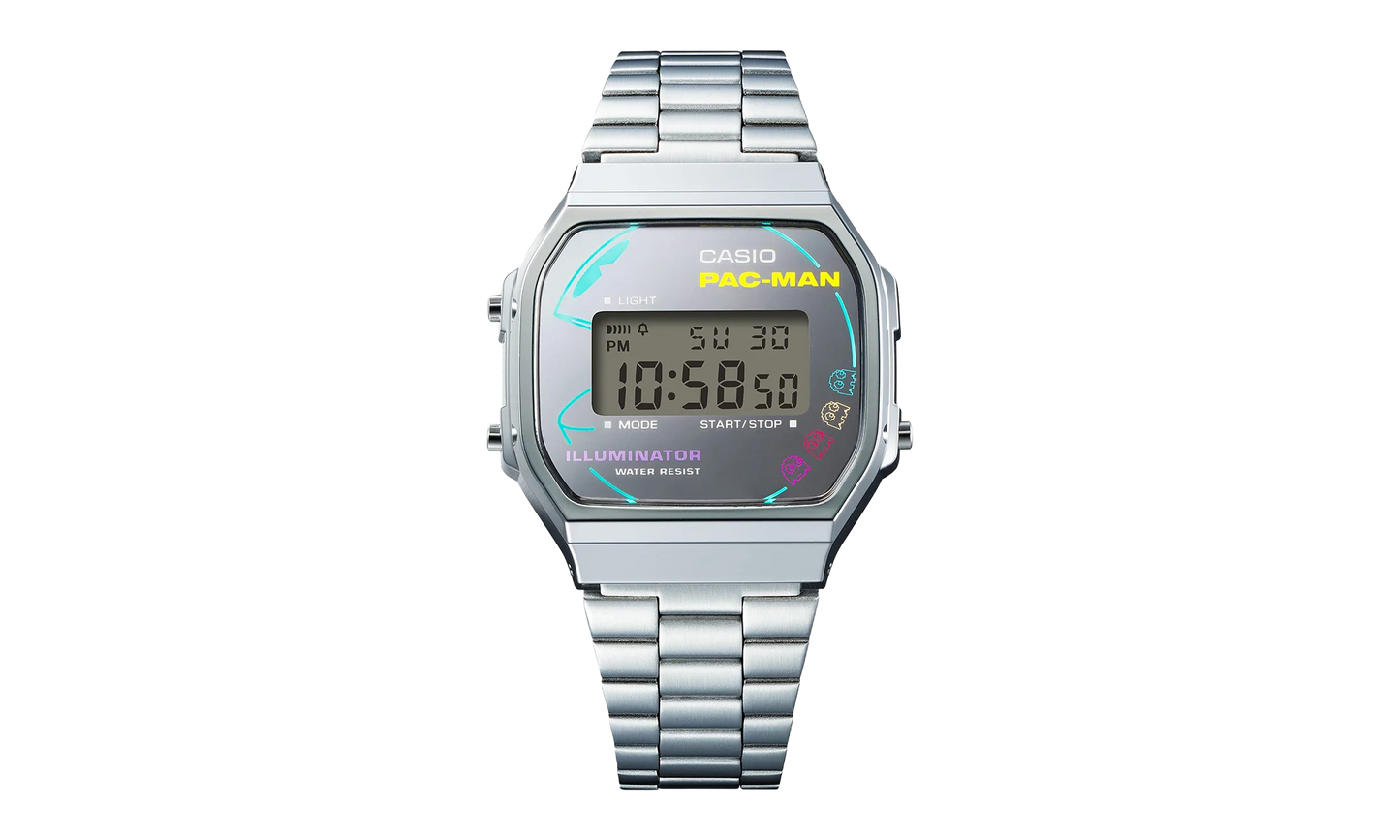 Pac-MAN Vintage Watch "Silver" A168WEPC 7A