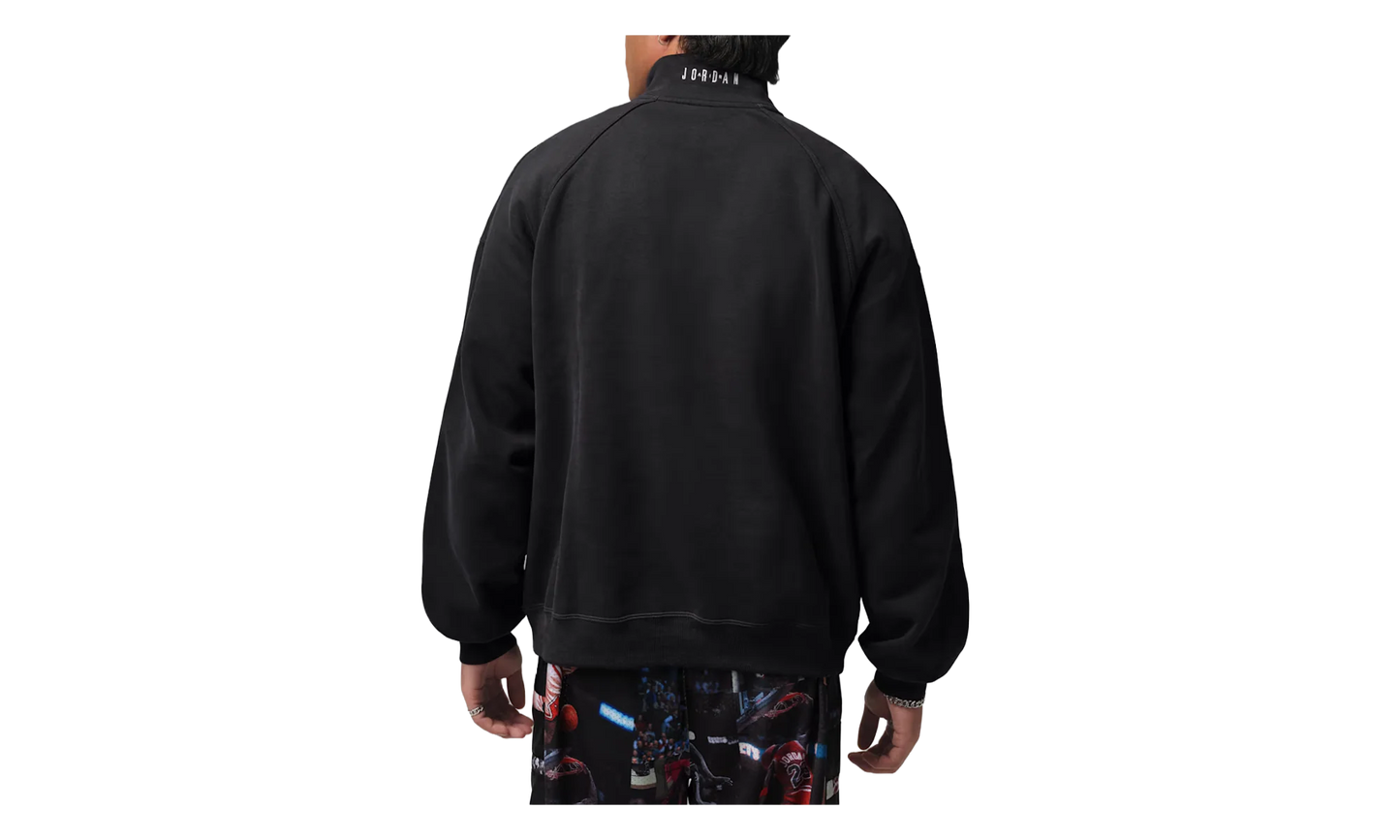 Air Jordan Flight Graphic Fleece Quarter Zip "Black / Sail" IF1816 010