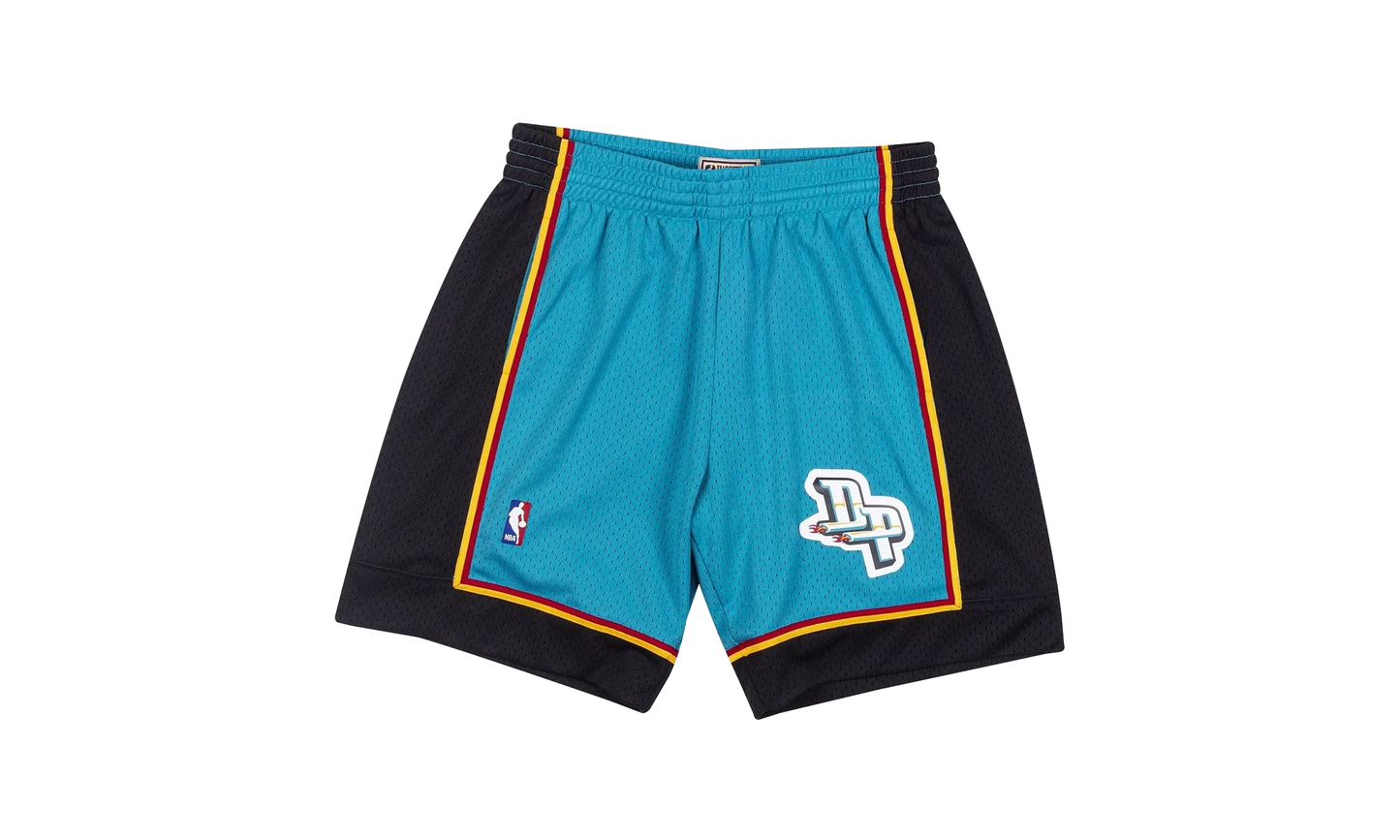 NBA Swingman Shorts "1998 Detroit Pistons - Harbor Blue" SMSHCP19234 DPIHRBL98