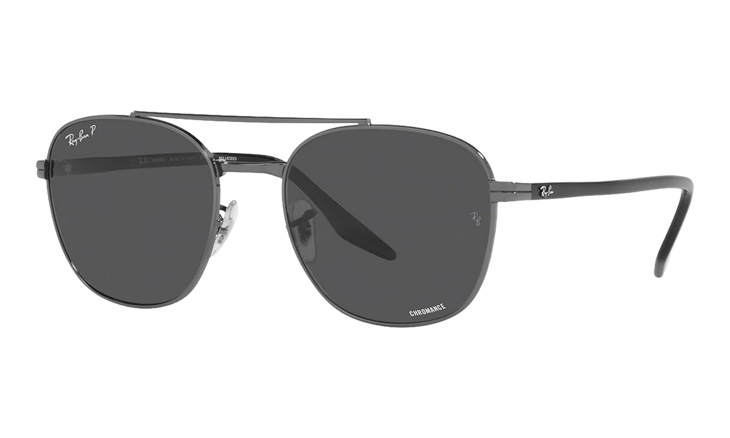 Oval Polarized Sunglasses "Gunmetal" RB3688-004-K8_58