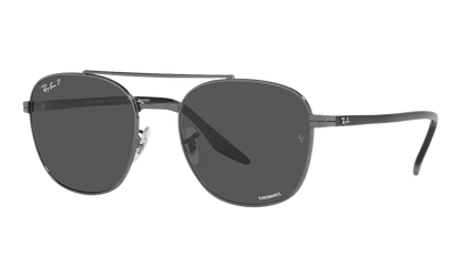 Oval Polarized Sunglasses "Gunmetal" RB3688-004-K8_58