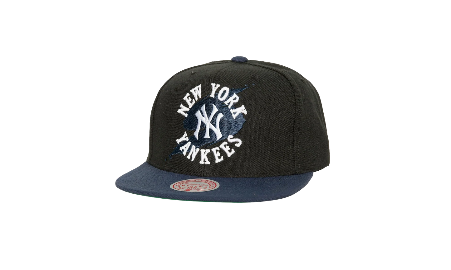 MLB Cooperstown Circle Splash Snapback Cap "New York Yankees - Black" HHSS7224 NYYYYPPPBLCK