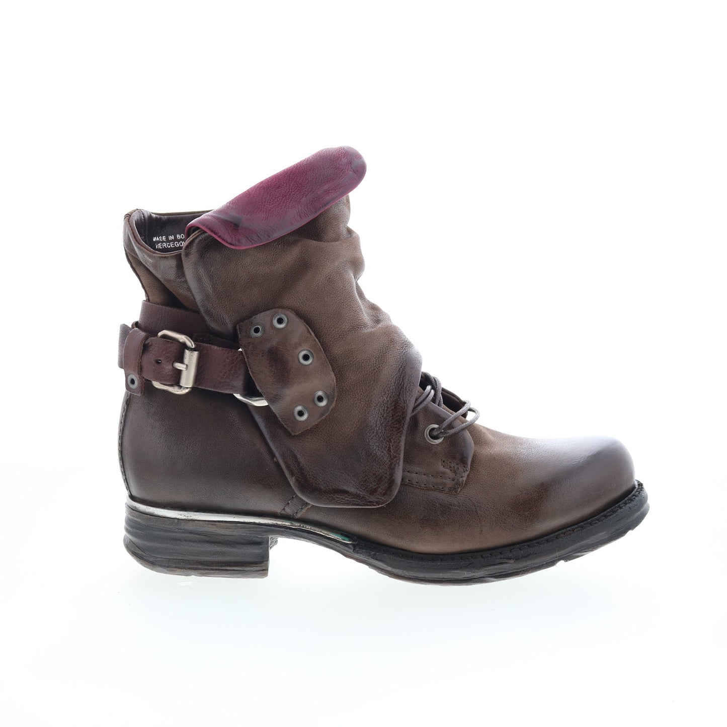 Simon 717204-203-0003 Womens Brown Leather Casual Dress Boots