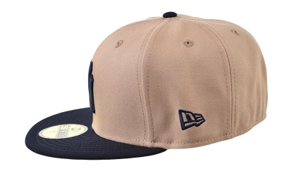 59FIFTY New York Yankees Evergreen Fitted Hat "Beige / Navy" 60551336