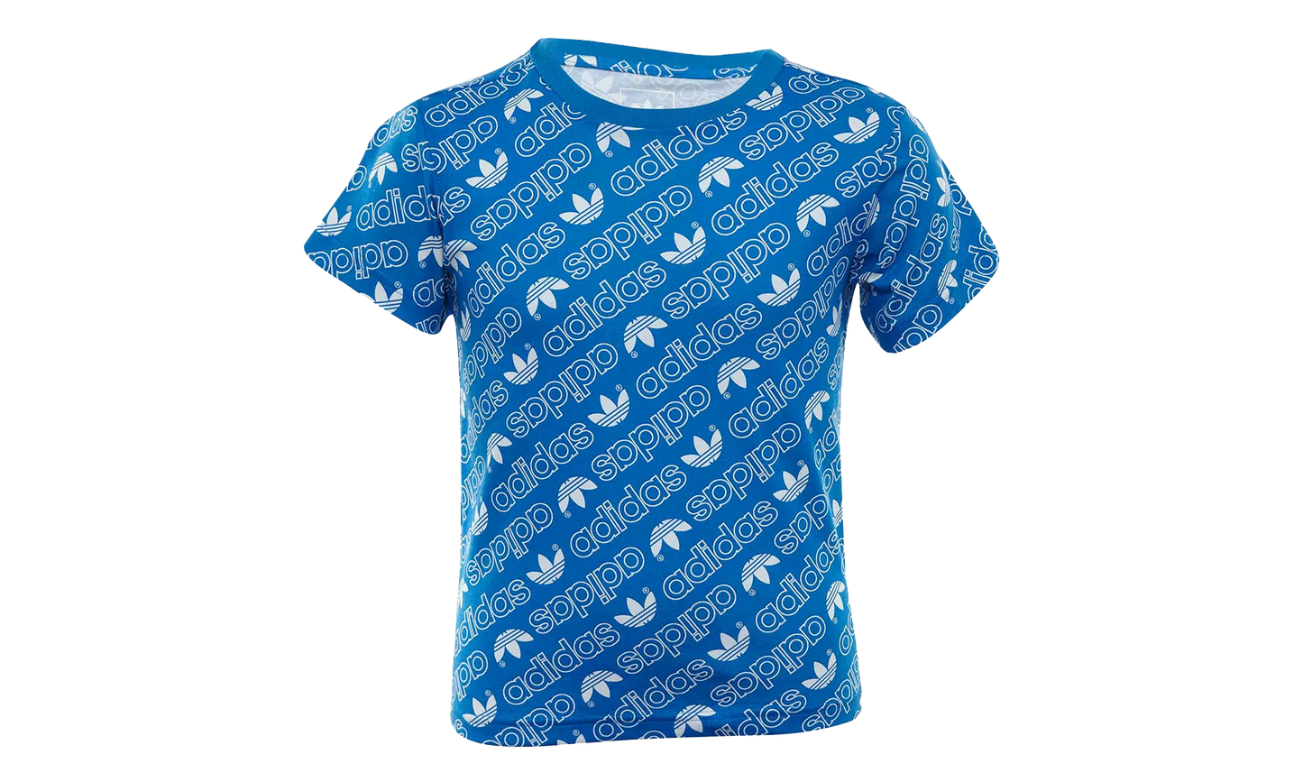 Trefoil Monogram Tee TD "Blue" DN8158
