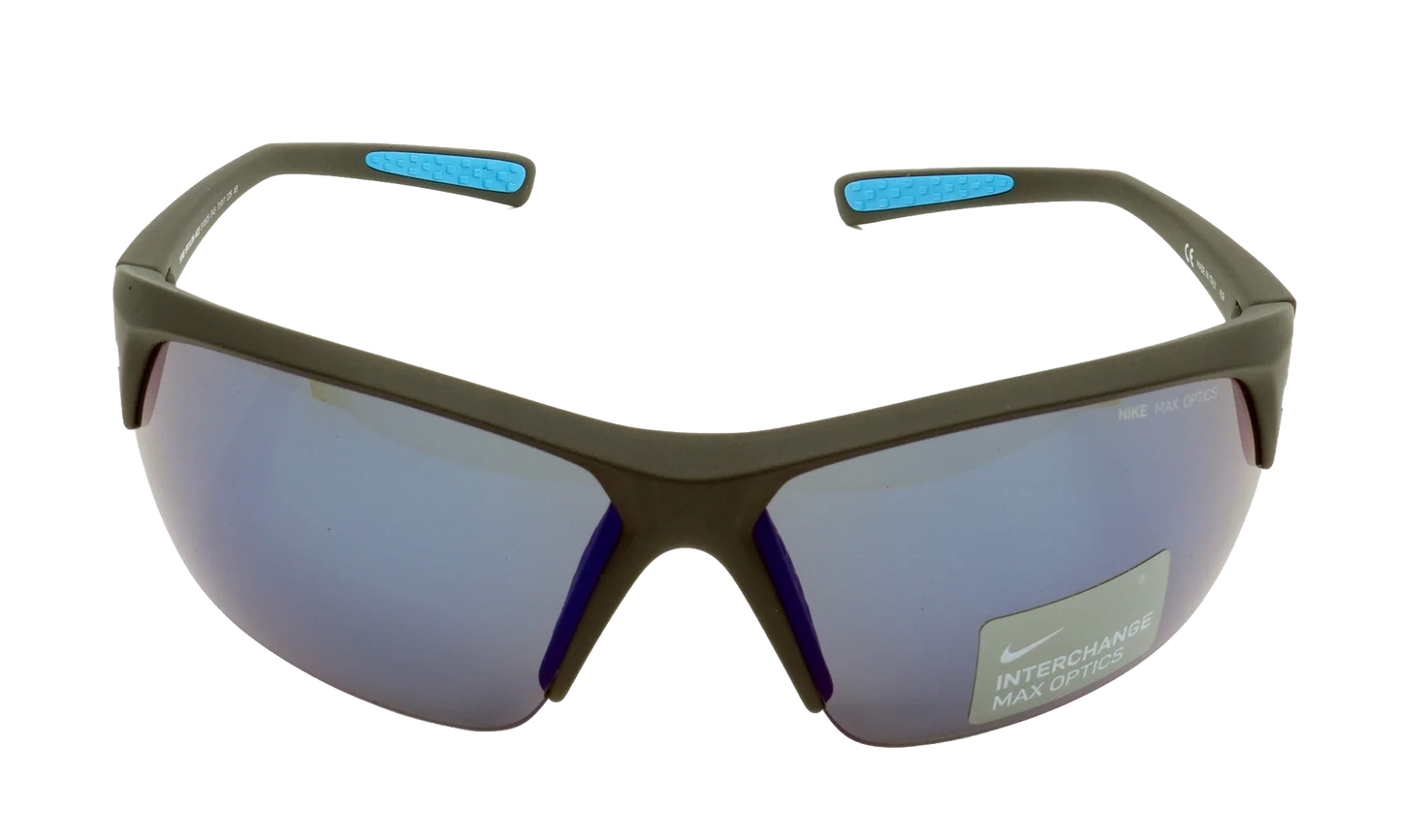 Skylon Ace Sunglasses "Matte Black / Blue Tint / Grey Silver Flash" EV0525 045