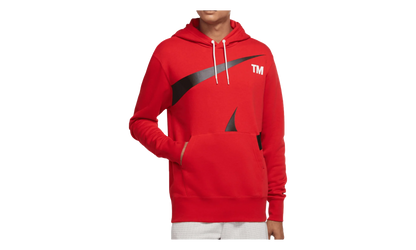 Sportswear Swoosh Semi Brushed Back Hoodie "Gym Red / Black" DD6011 657