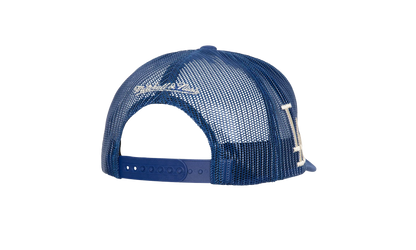 MLB Cooperstown Circle Change Trucker Snapback Cap "Los Angeles Dodgers - Blue" HHSS6660 LADYYPPPBLUE