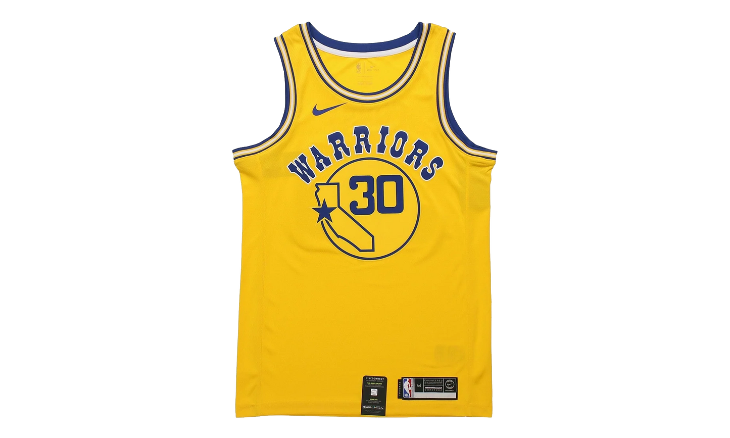 NBA GS Warriors Classic Edition Swingman Jersey Steph Curry GS "Yellow" 9Z2B7B1AW CURRY