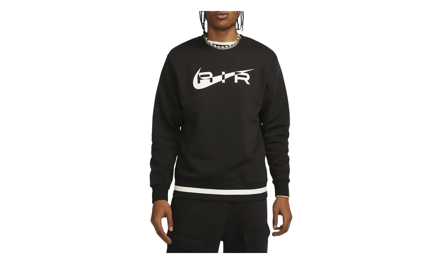 Air Swoosh Fleece Crewneck Sweatshirt "Black" FN7692 010