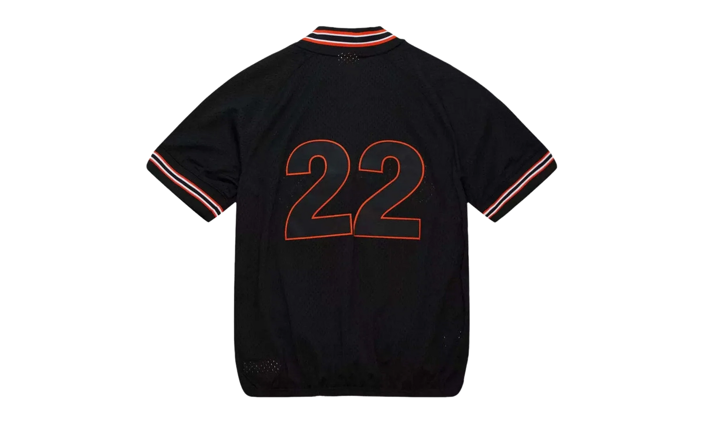 MLB Will Clark Authentic Batting Practice 1/4 Zip Jersey "1991 San Francisco Giants – Black" ABQZ3004 SFG91WCLBLCK