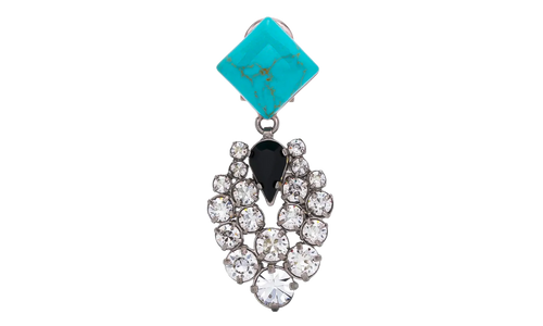 CRYSTAL DROP EARRINGS "TURQUOISE" SM1VG0054P6479974
