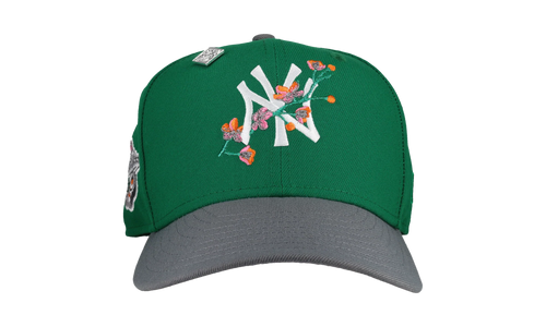 59FIFTY New York Yankees 1998 World Series Fitted Hat "Green / Floral" NE245