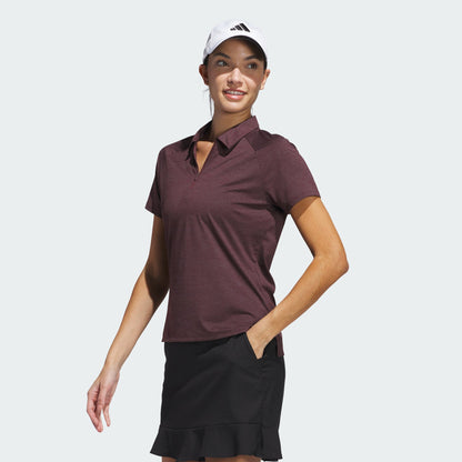 Women's adidas Ultimate365 Heathered Twistknit Polo Shirt