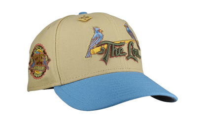 59FIFTY St Louis Cardinals 125th Anniversary Fitted Hat "Vegas Gold / Blue Metallic" NE381