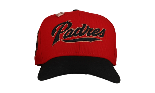 59FIFTY San Diego Padres 40th Anniversary Fitted Hat "Red / Black" NE357