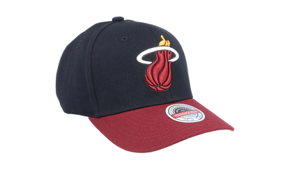 NBA Team 2 Tone 2.0 Stretch Snapback Cap "Miami Heat - Black / Red" HHSS3265 MHEYYPPPBKRD