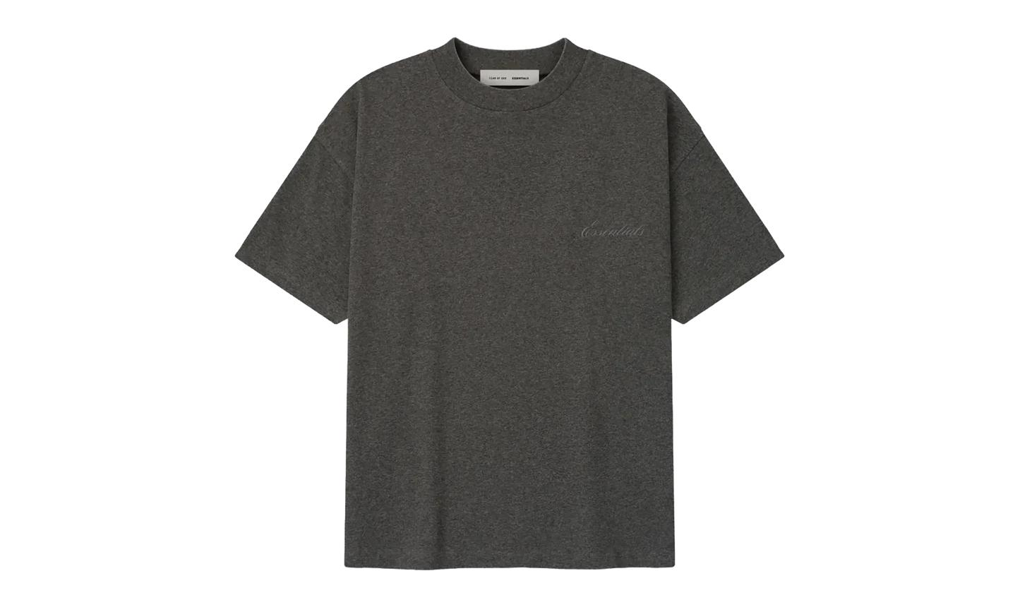Embroidered Classic Short Sleeve Tee "Charcoal Heather" 125HO254191F