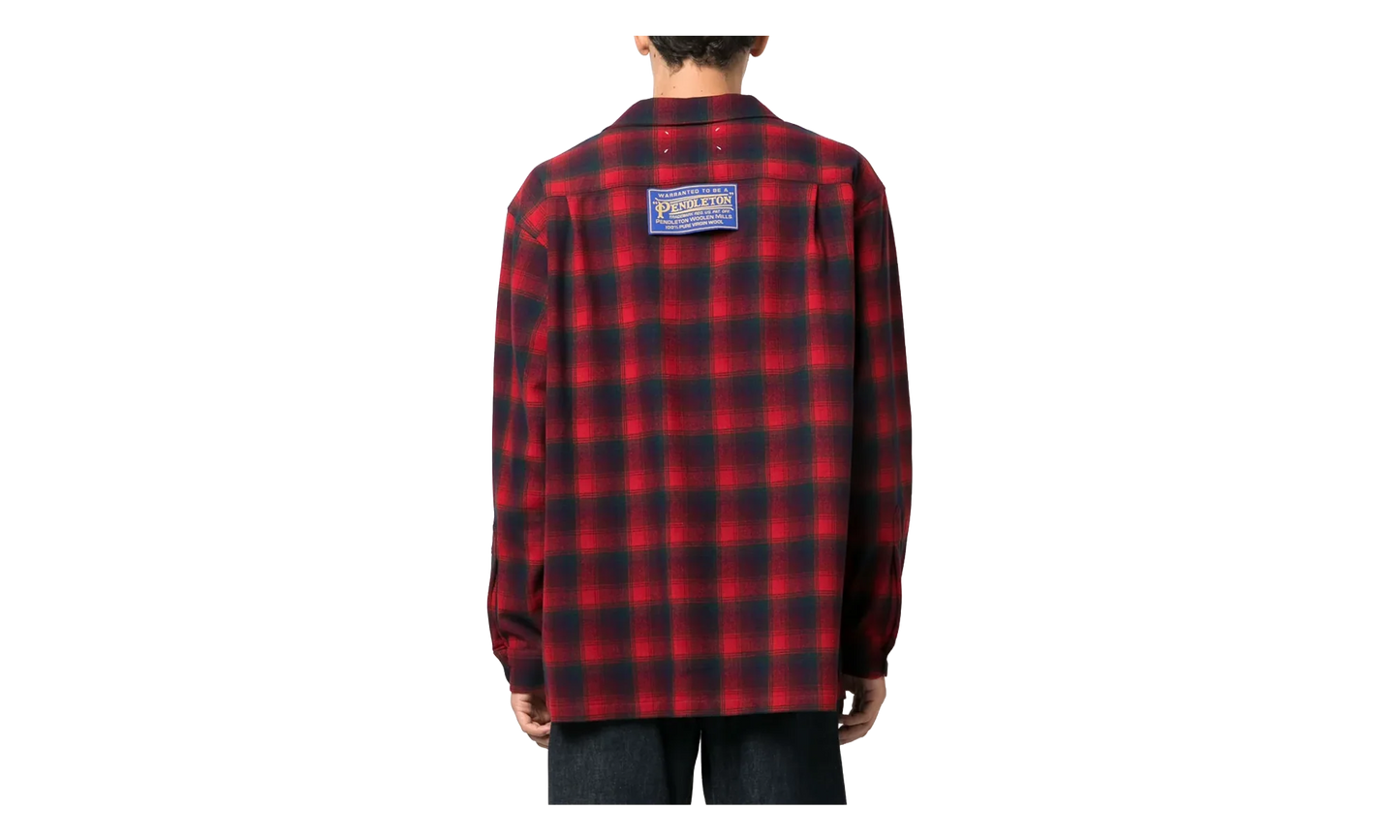 Pendleton Camp Collar Overshirt "Black / Red" S67DT0010S78037001F