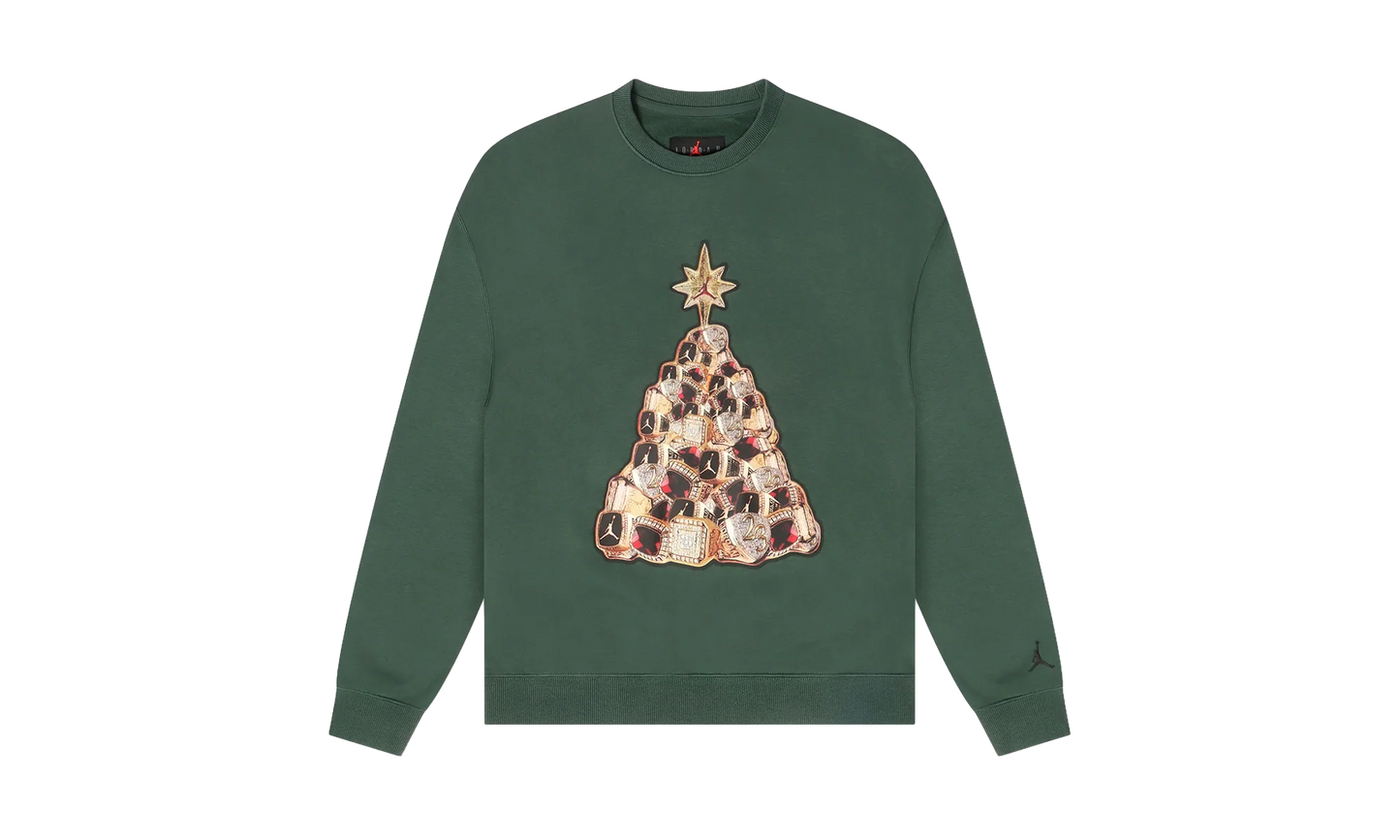 Jordan Brooklyn Fleece Crew-neck Sweatshirt "Midnight Green / Black" HV1874 316