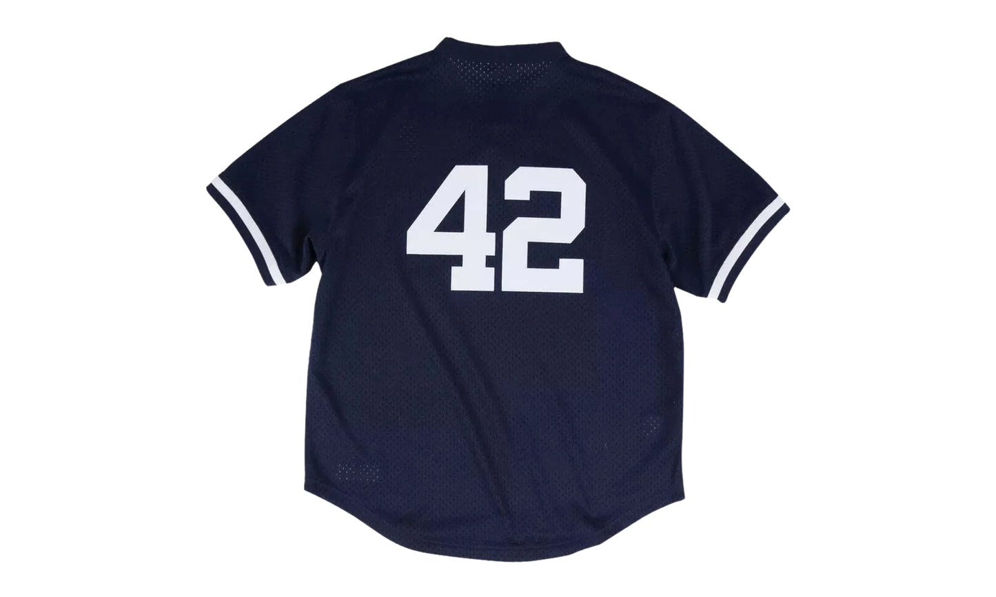 MLB Mariano Rivera Authentic Batting Practice Pullover Jersey "1995 New York Yankees - Navy" ABPJ3051 NYY95MRINAVY