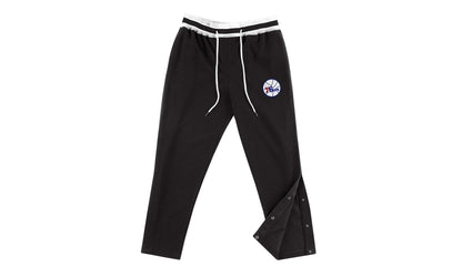 NBA Reversed Fleece Tearaway Pant "Philadelphia 76ers - Black" SWPTBW18047 P76BLCK