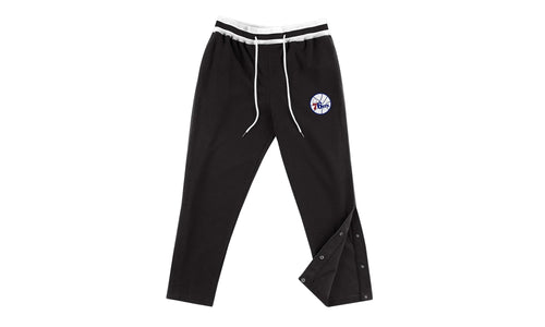 NBA Reversed Fleece Tearaway Pant "Philadelphia 76ers - Black" SWPTBW18047 P76BLCK