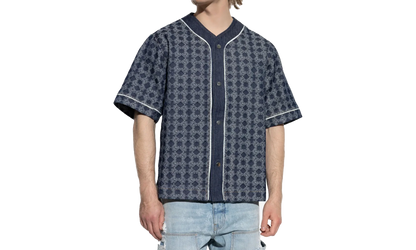 Ma Quad Denim Baseball Shirt "RAW INDIGO" AMDNIR1042