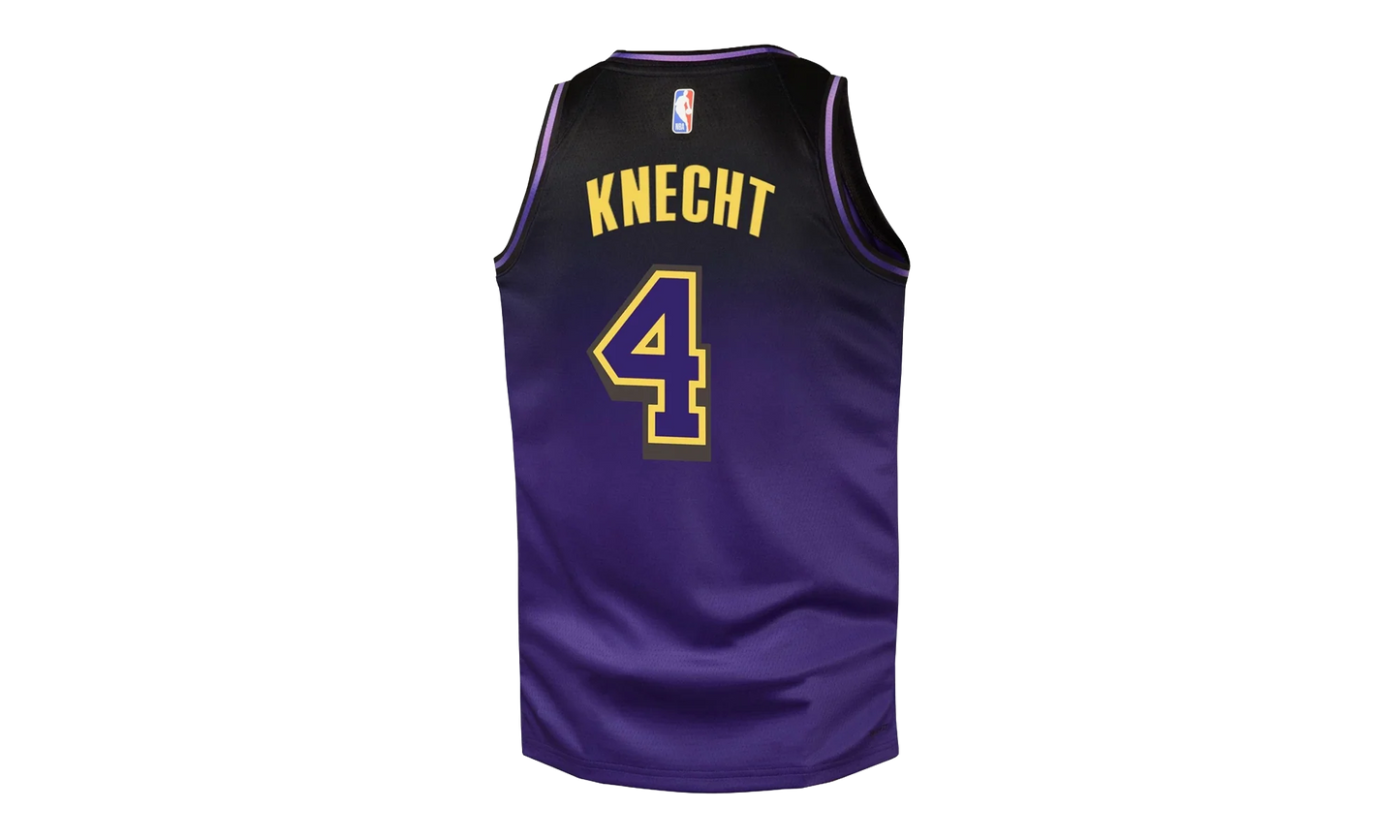 NBA LOS ANGELES LAKERS SWINGMAN JERSEY GS "4 Dalton Knecht - Purple" 9Z2B7BU8W24 KNECHT