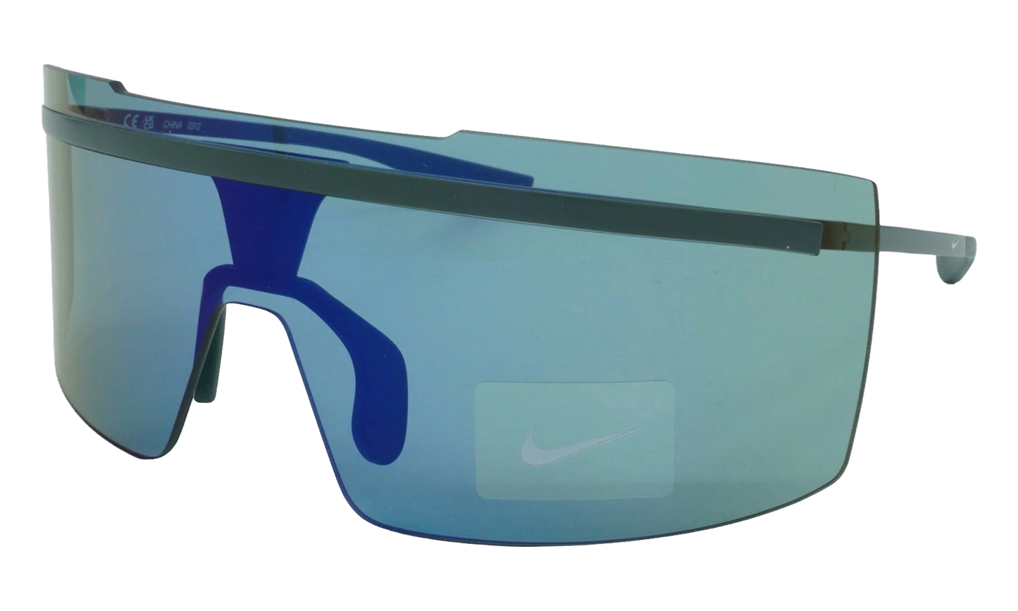 Echo Shield M Sunglasses "Matte Vintage Green / Blue Mirror" FD1884 338