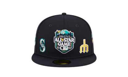 Seattle Mariners Multi 2023 All-Star Game 59FIFTY Fitted Hat "Navy" 60360531