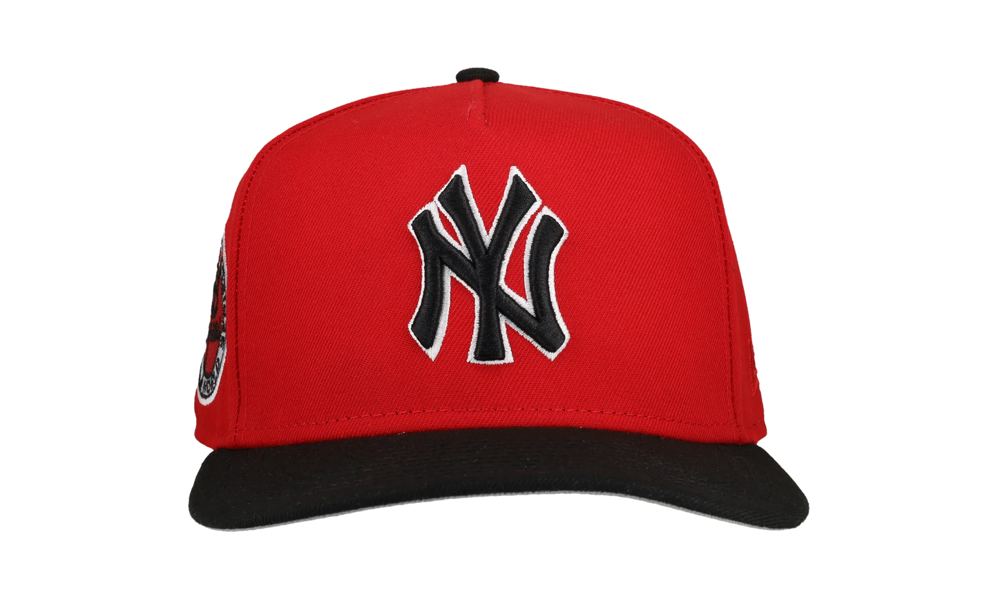 9FIFTY New York Yankees 1962 World Series A Frame Snapback Hat "Red / Black" NE236