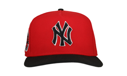 9FIFTY New York Yankees 1962 World Series A Frame Snapback Hat "Red / Black" NE236