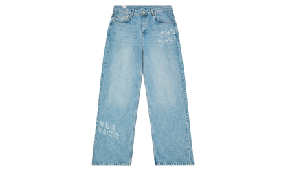 Graffiti Distressed Denim Jeans "Blue" MS25 TR 274 01