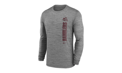 Chicago Velocity Team Issue Long Sleeve T-Shirt "Loyola Ramblers - Grey" ZMDV681 LOYC
