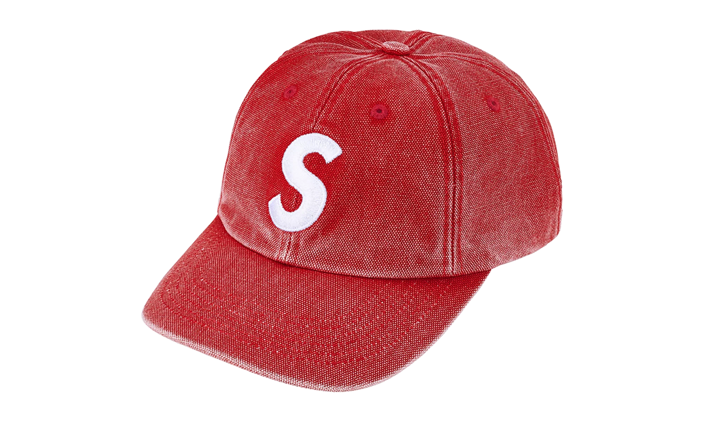 Pigment Coated S Logo 6-Panel "SS26 - Red" SU27305
