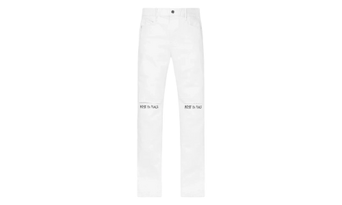 Bryant Rest In Peace Skinny Jeans "White" MF24D624 B1205WTRIP