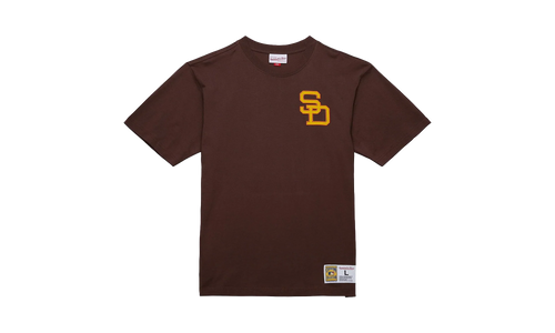 Legends Collection Vintage Logo Short Sleeve Tee "San Diego Padres - Brown" FC12500 A SDP 4 BROW
